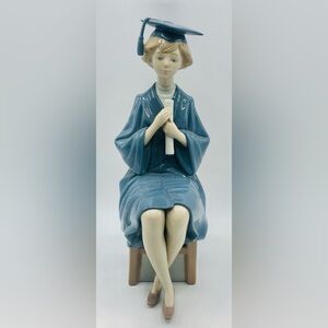 Lladro “Girl Graduate” Hand Painted Graduation #5199 10.5" 1984 Figurine Retired